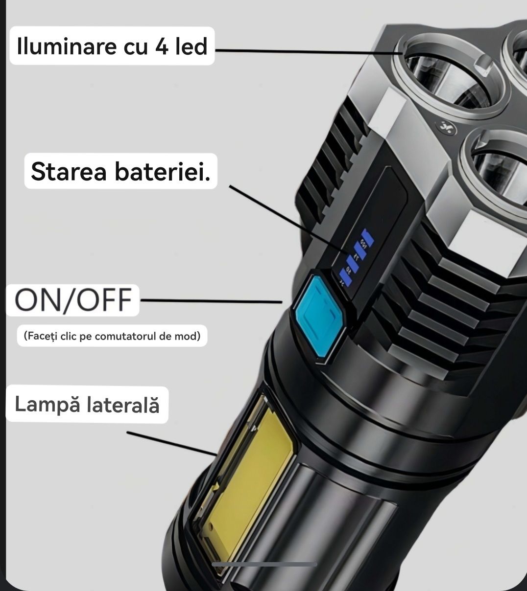 Lanternă LED reîncărcabila