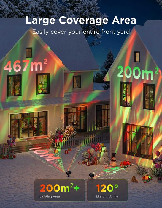 Govee Outdoor Laser Projector Lights - Proiector laser pentru Exterior