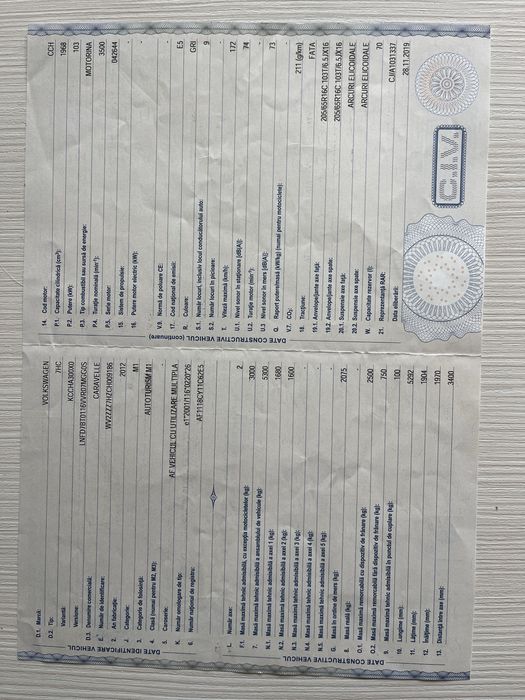 T5/ T6 VW Caravelle DSG 140 CP 8+1 Locuri Maxim Lung