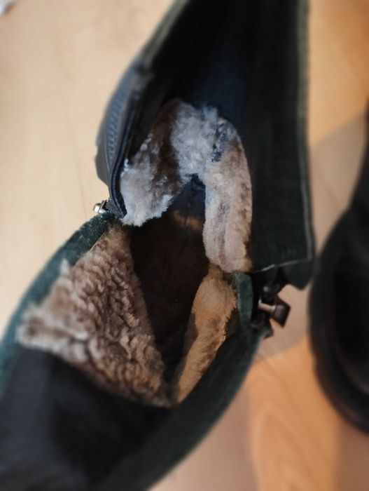 Сапоги кожа мех натуральный 39