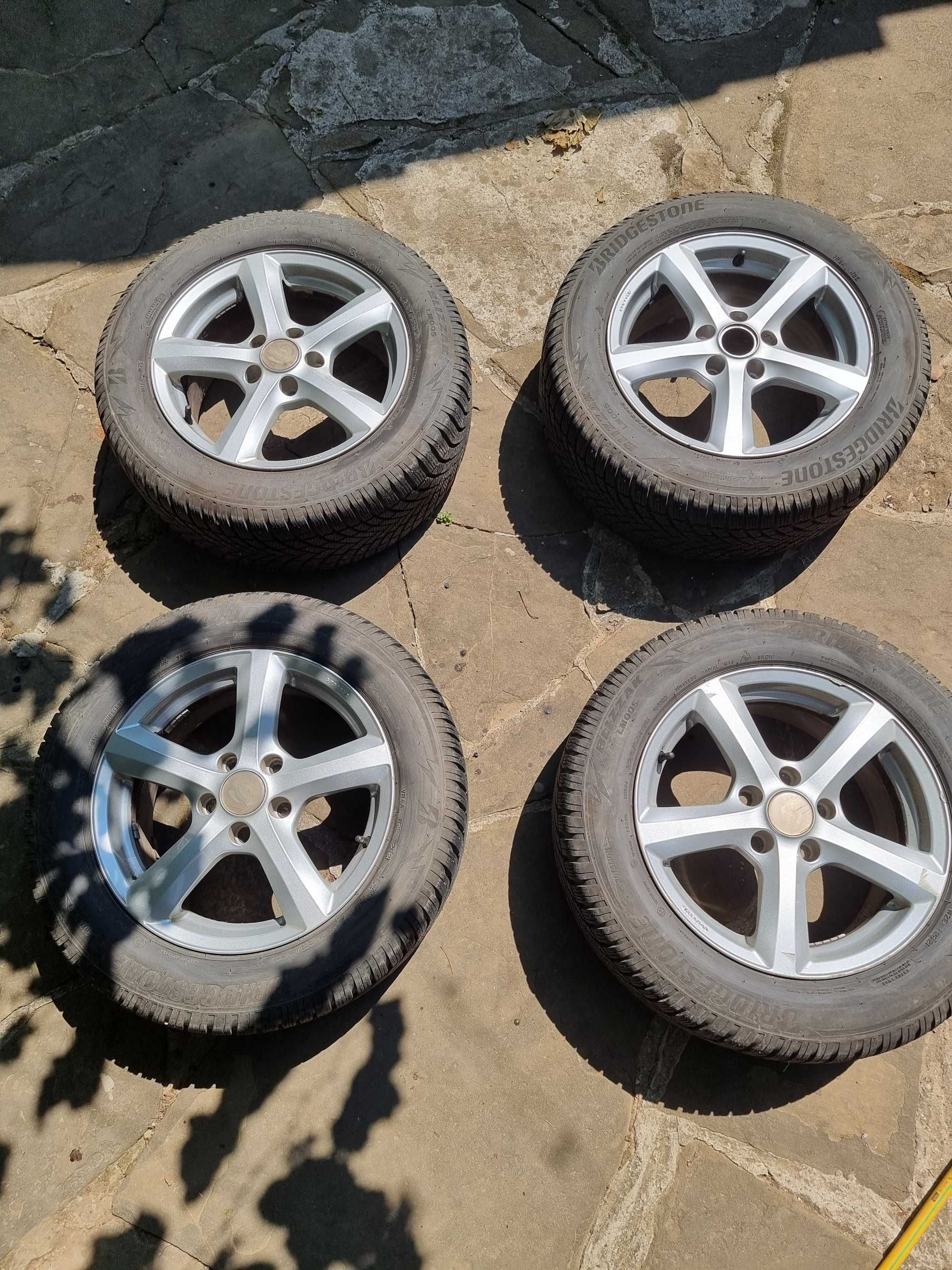 225/55/16 Bridgestone DOT 21 с джанти GAMAPARTS - 4бр.