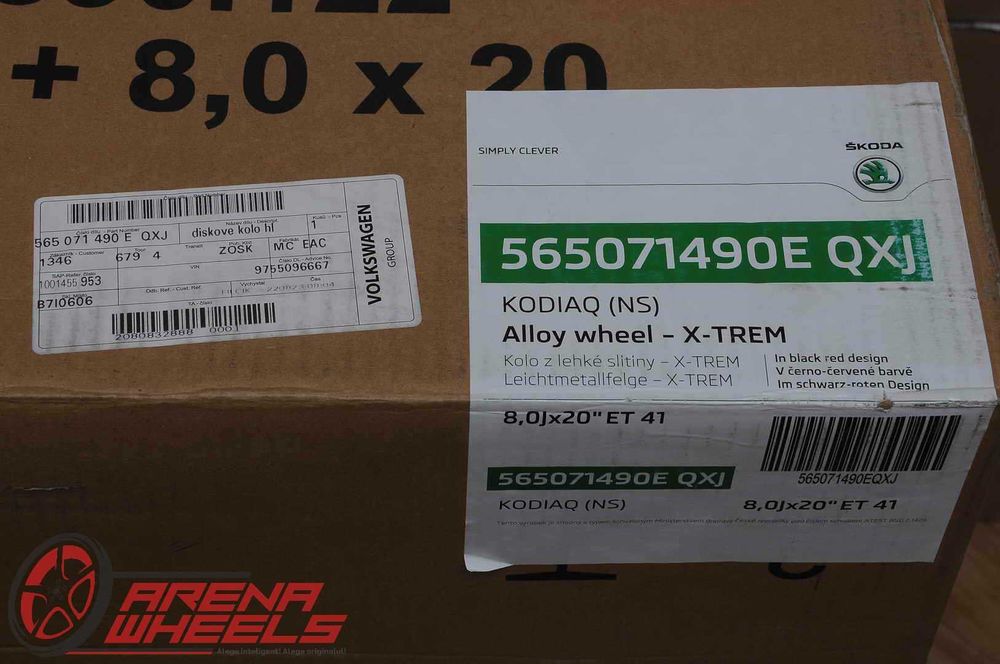 Jante Noi 20 inch Originale Skoda Kodiaq R20 X-TREM