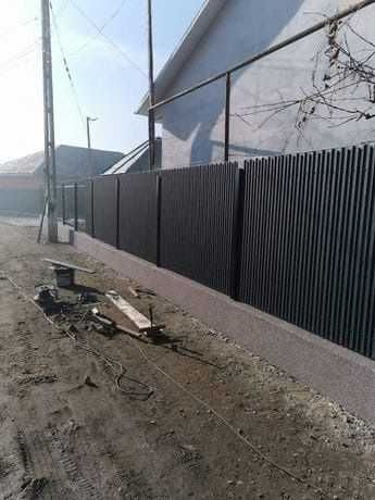 Garduri si porti stil jaluzea, sipca metalica, tabla cutata