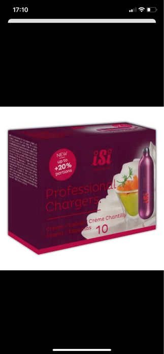 Pachet de 10 capsule iSi Professional Chargers