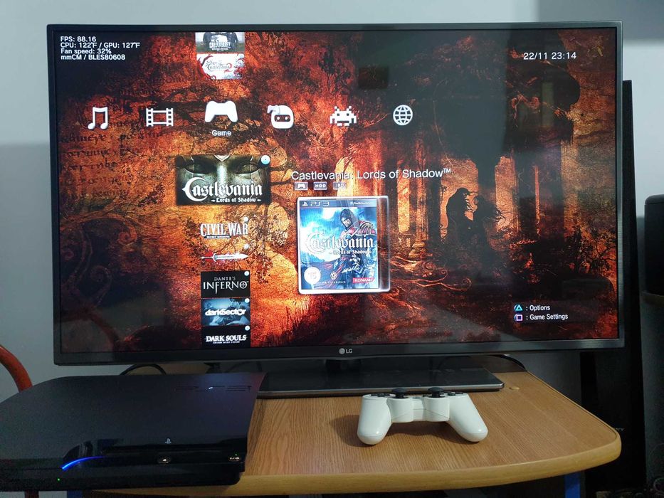 PS3 modat CFW 750 GB + 80 jocuri (GTA V, Red Dead, God of War, NFS)