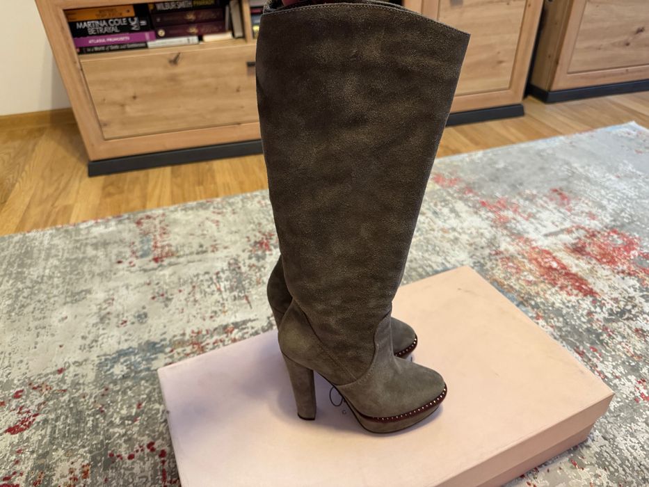 Cizme Musette piele întoarsă