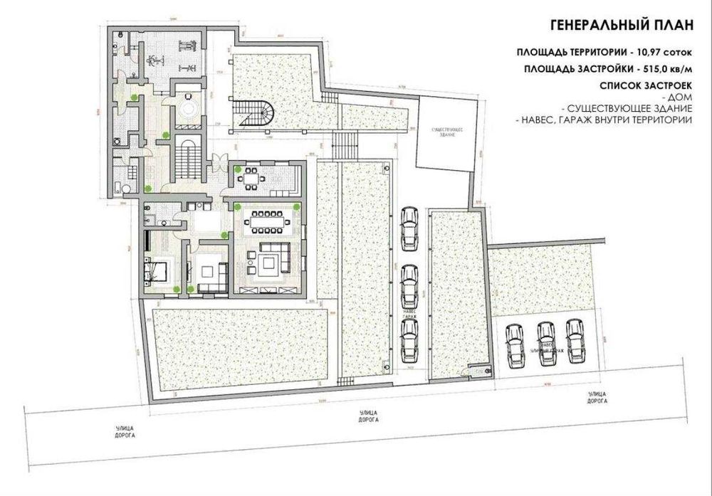 Бадамзар 11 соток с домом на 721 м²