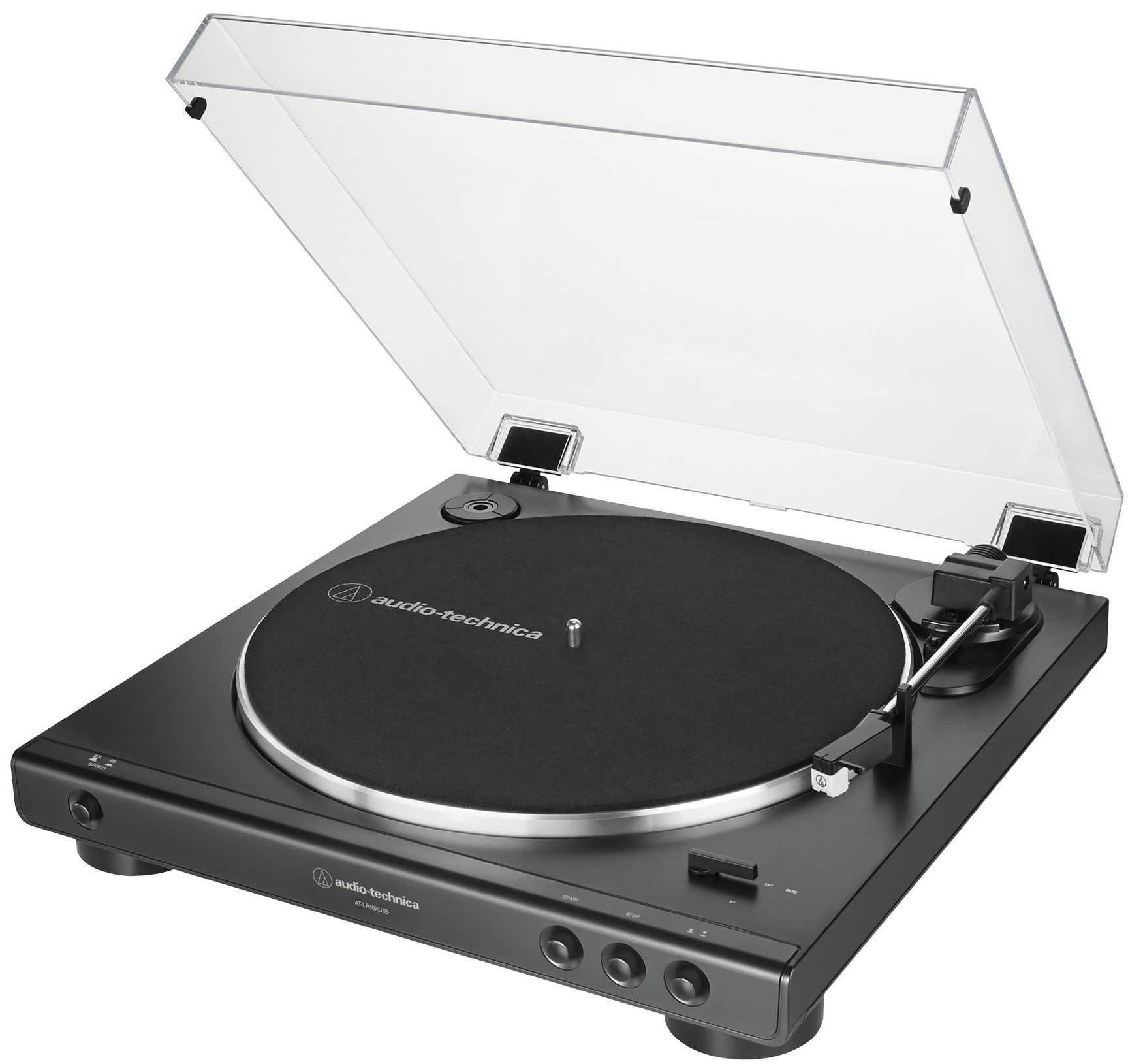 Грамофон Audio-Technica - AT-LP60XUSB, автоматичен, Gun Metal