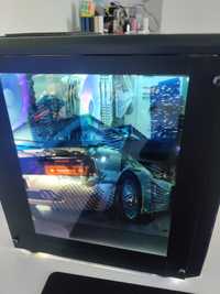 Carcasa PC Gaming custom cu LCD lateral