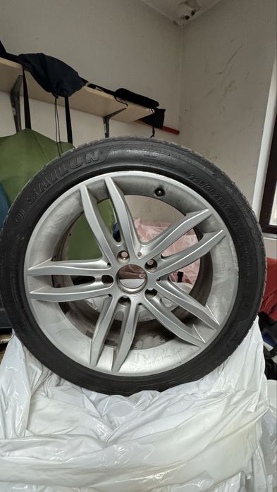 Jante Mercedes originale 17 inch + anvelope Michelin Pilot Sport SV