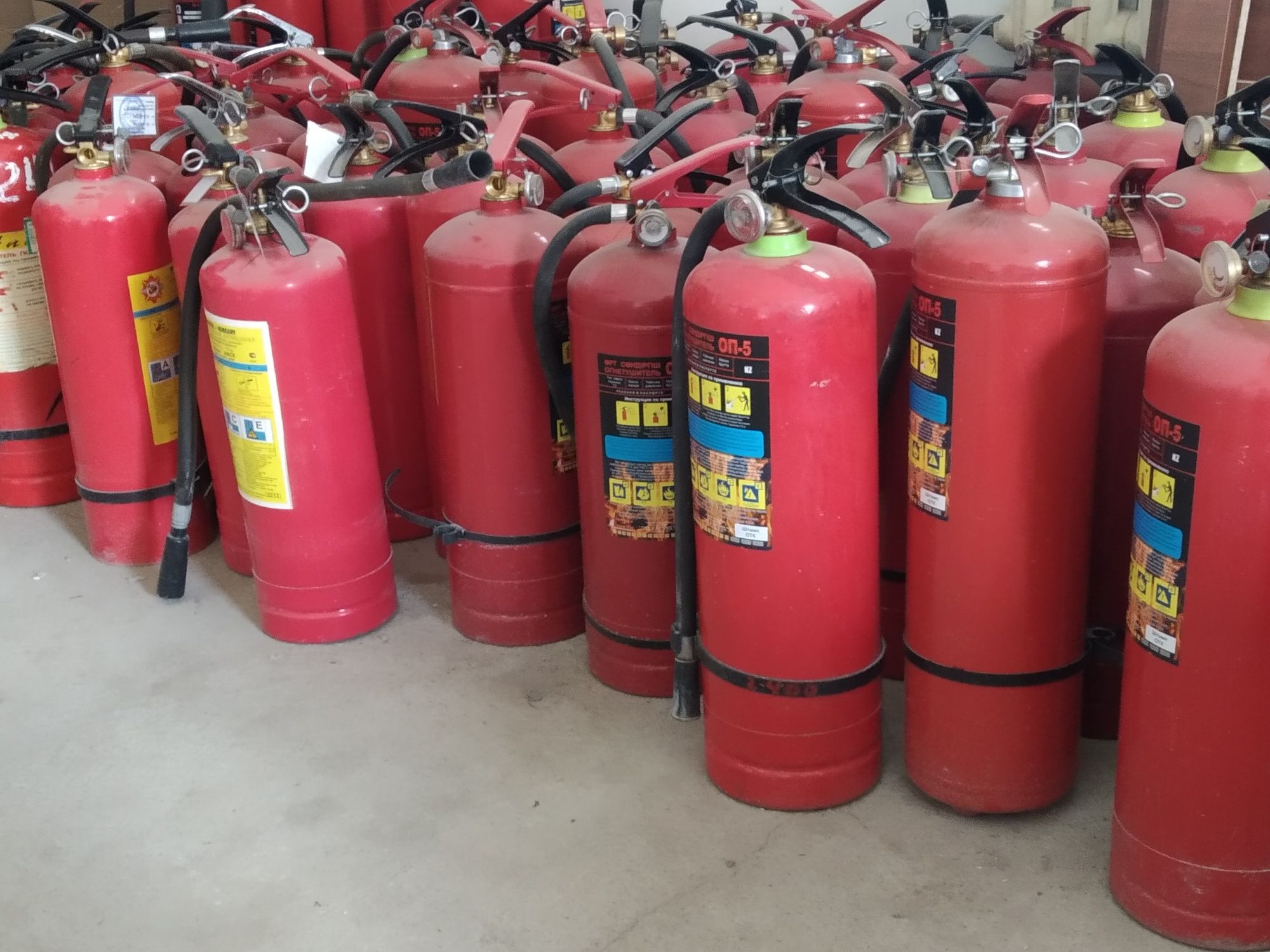 Перезарядка огнетушителей в Таразе, продажа огнетушителей