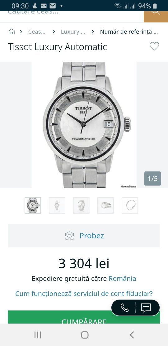 Vand Tissot Luxury Powermatic 80(Ediție limitată)!