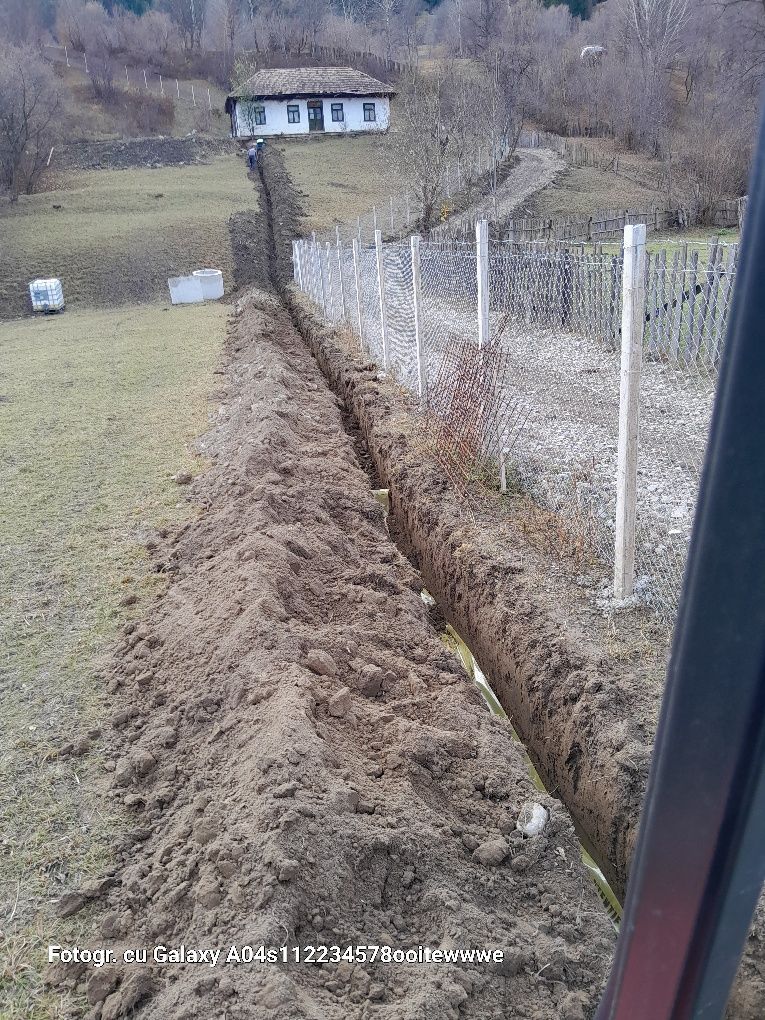 Săpături miniexcavator Moinești. Comănești.  Dărmănești Dofteana
