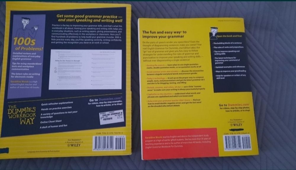 Set cărți "English Grammar For Dummies"