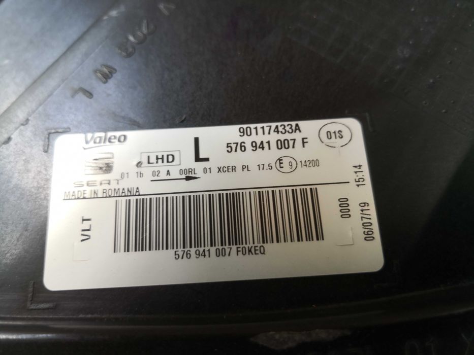 Фар Seat Ateca FULL LED ляв/Фар Сеат Атека Оригинален