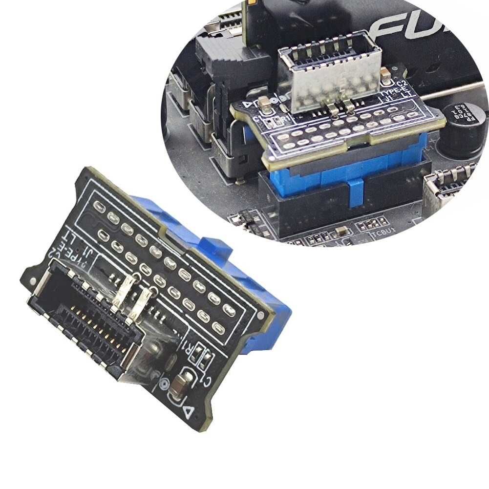 Преходник адаптер за дъно от USB 3.0 към USB Type-C motherboard