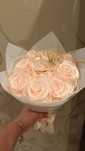Buchet de trandafiri de saten