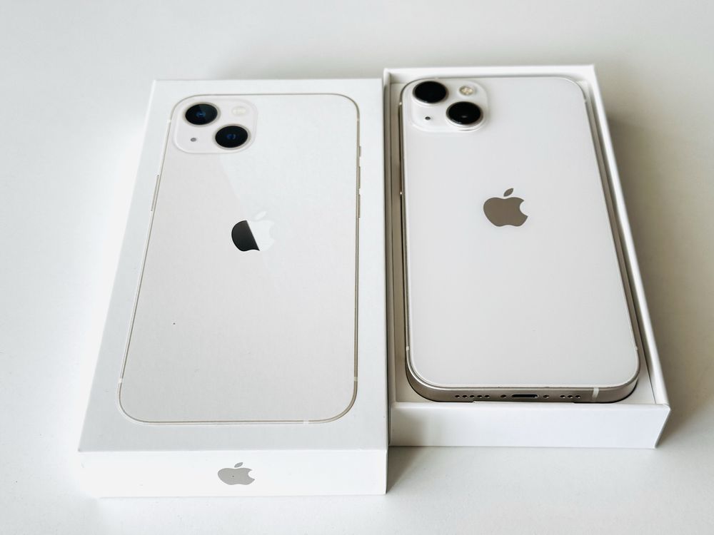 НОВ! Iphone 13 128GB White 100% Батерия! Гаранция 6 месеца