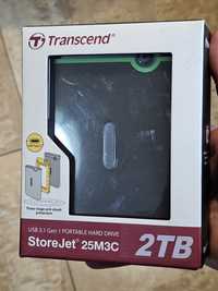 Hard disk extern Transcend StoreJet 25M3C 2 TB, hard drive (grey, USB-