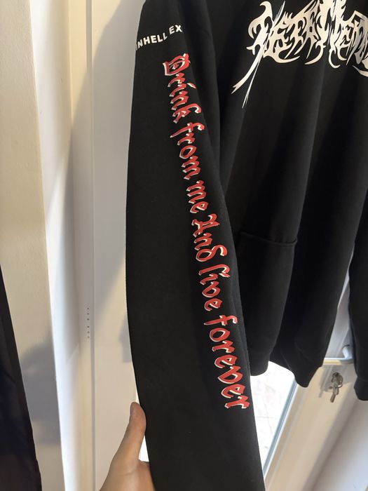 vetements total fu*king darkness hoodie