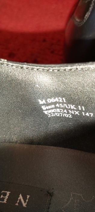 De vânzare pantofi bărbați eleganți măr.45 piele naturală Negri