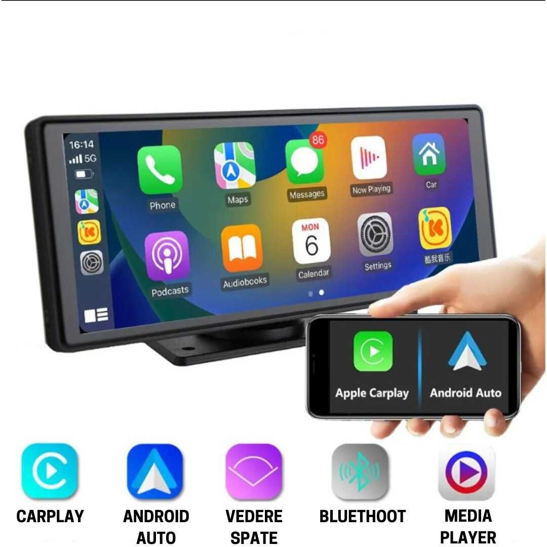 ЧИСТО НОВА с 2 камери 10" навигация с Carplay и Android Auto, 64GB