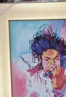 Продавам картина с поп идола Майкъл Джексън