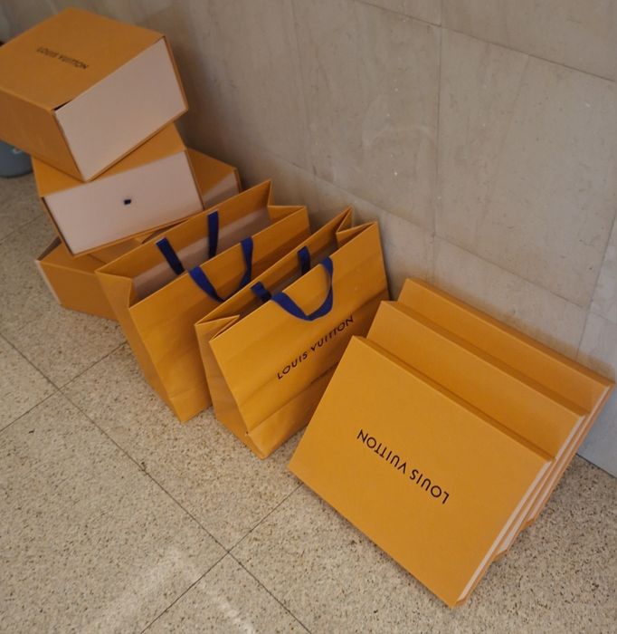 Cuti Louis vuitton 7 cuti + 2 pungi toate la 350lei