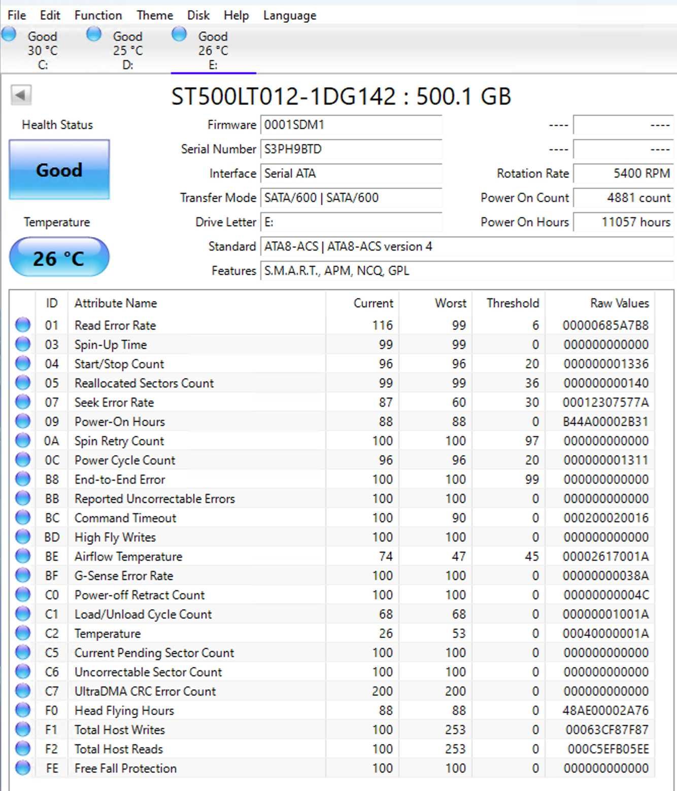 Hdd Laptop Seagate ST500LT012, 500GB, 5400rpm, 16MB, SATA 2, Thin