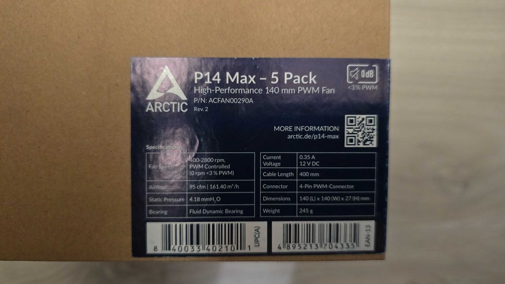 SET Ventilatoare PC & carcasa sau AIO - Arctic P14 RGB si P14 Max