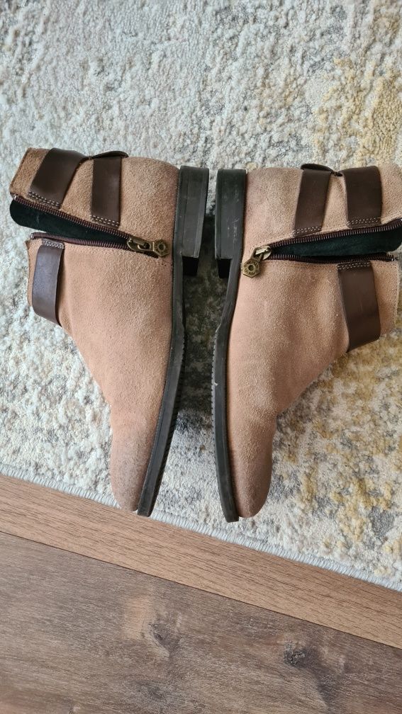 Ghete pentru toamna tommy hilfiger, piele intoarsa, 39