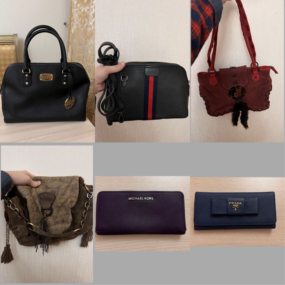 Сумки и кошелки Michael Kors, Baldinini, Domani, Prada