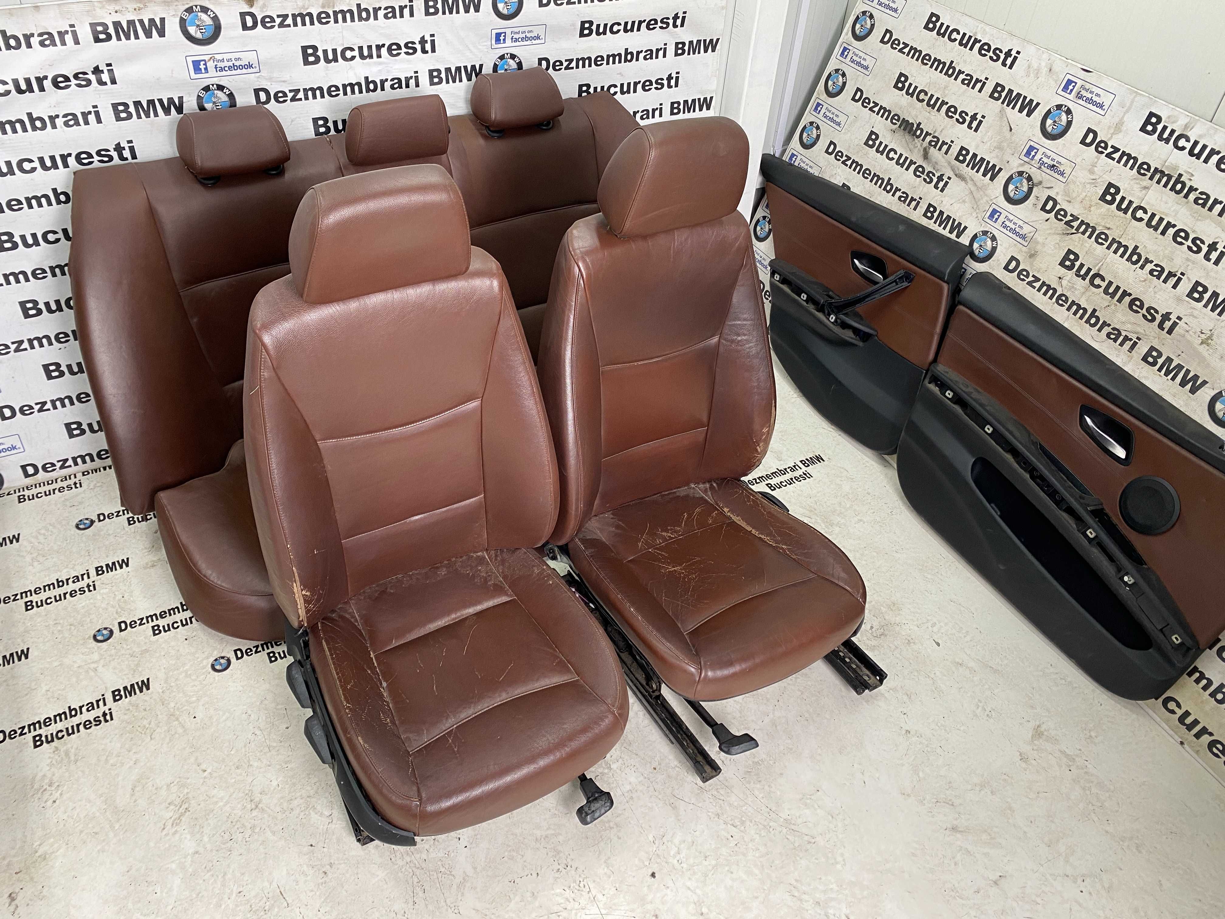 Scaune interior piele maro coniac BMW E90 EUROPA