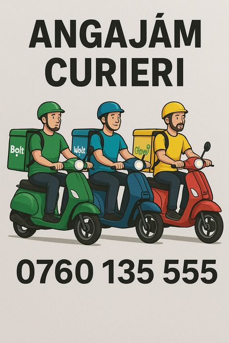 Vrei venit rapid? Aplică acum ca livrator Bolt/Glovo/Wolt Galati