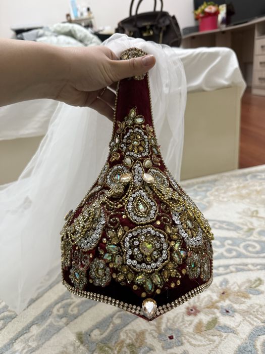Саукеле с фатой ( длинная)