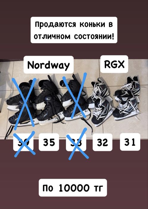 Коньки Nordway 35, 32, 31