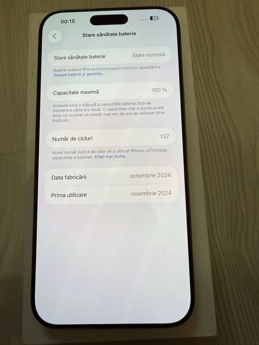 iPhone 16 Pro Max , Natural ,256GB , ca NOU