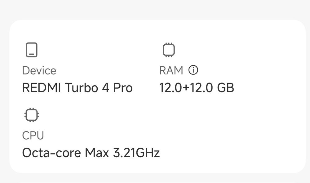 Redmi turbo 4 pro 256