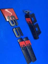 Set Embleme Audi S5-line negru
