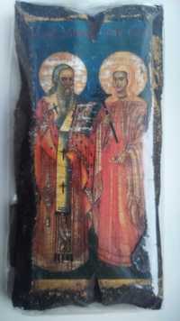 Icoana Ortodoxa Sfantul Ciprian, Sfanta Iustina