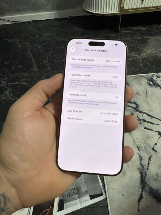 Iphone 16 pro max desert titanium 256gb ca nou factura altex
