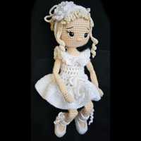 Кукла Куколка балерина вязаная мягкая игрушка интерьерная кукла