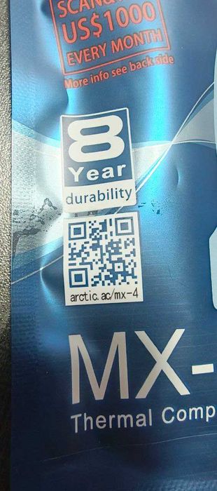 Термо-паста Для CPU/GPU,ноутбуков.ARCTIC-MX4 4 грамма