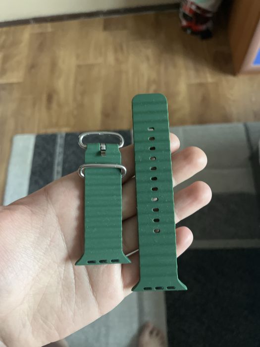 Каишка за часовник Apple Watch Series 9 45 mm зелен цвят