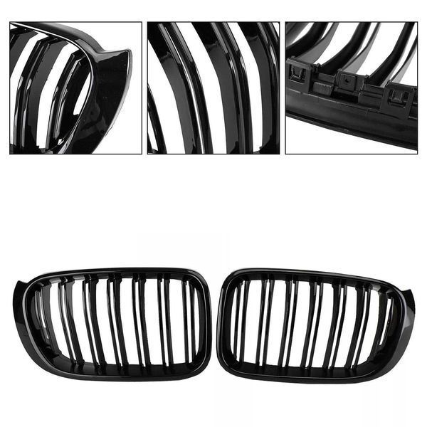 Двойни бъбреци решетки, BMW Facelift F25, F26, 2014-2017г.,черен гланц
