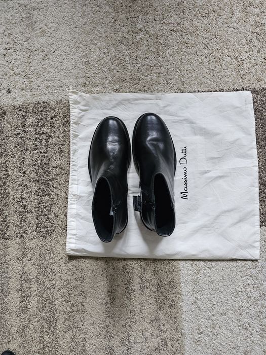 Cizme piele massimo dutti 43