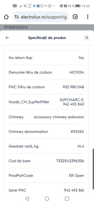 Vând hotă ornamentală noua