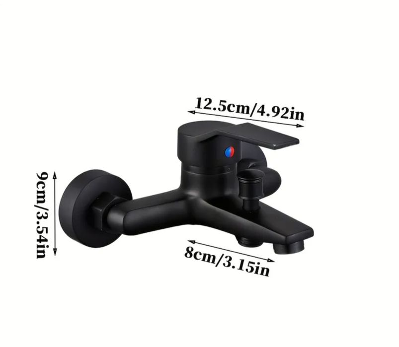 Baterie neagra de baie