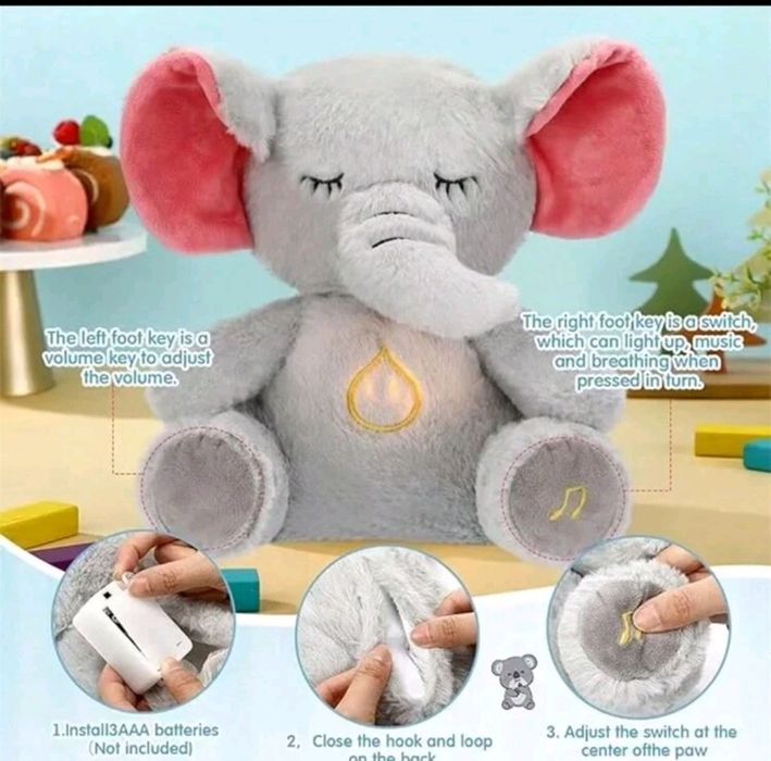 Elefant de plus cu sunete de leagăn