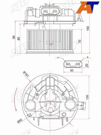 Мотор отопителя салона Renault Megane
